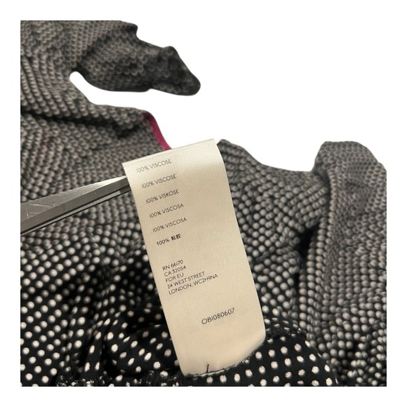 Anthropologie Womens Maeve Wrap Blouse Top Black White Polka Dot Size 4 - Picture 9 of 15